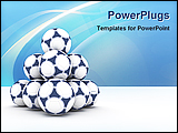 PowerPoint Template - illustrative image of footballs