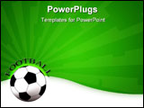 PowerPoint Template - Illustration of a soccer ball for football game