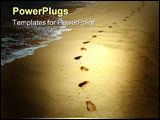 PowerPoint Template - Footprints in the sand