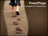 PowerPoint Template - footprints