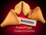 PowerPoint Template - A photo of a fortune cookie with a business theme