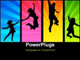 PowerPoint Template - Young people having fun and being active. Similar images can be found at my gallery.