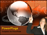 PowerPoint Template - lady planning for future
