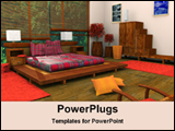 PowerPoint Template - furniture in bed room