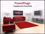 PowerPoint Template - modern furniture in a drawing room