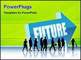 PowerPoint Template - illustrated image of future in business