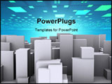 PowerPoint Template - complex 3d model rendered as a background