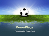 PowerPoint Template - illustrated soccer ball