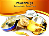 PowerPoint Template - Different kind of trash both organic and none organic