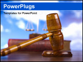 PowerPoint Template - Gavel In Action