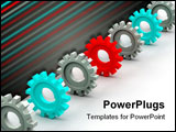 PowerPoint Template - Three-dimensional graphic representation. High quality and technics of execution.