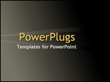PowerPoint Template - Light streams against black and gray gradient