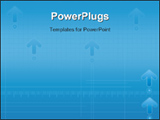 PowerPoint Template - Moving Arrows with Blue Background
