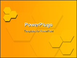 PowerPoint Template - Yellow hexagon background