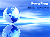 PowerPoint Template - a globe in front of a sky
