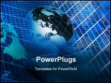 PowerPoint Template - global business and modern global technology illustrated