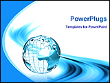 PowerPoint Template - a globe in a abstract background