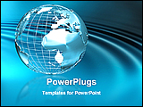 PowerPoint Template - a globe in a abstract background