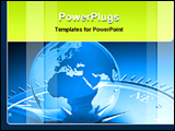 PowerPoint Template - a globe with compass