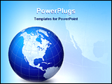 PowerPoint Template - a view of a globe