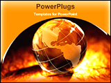 PowerPoint Template - image of a globe