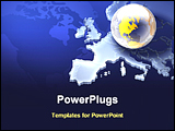 PowerPoint Template - european map with globe