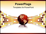 PowerPoint Template - Modern brochure design for business with global development.