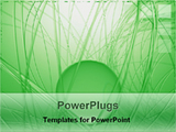 PowerPoint Template - green abstract design background