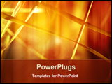 PowerPoint Template - graphical abstract orange background