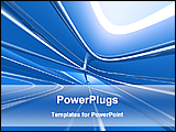 PowerPoint Template - graphical abstract blue background