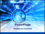 PowerPoint Template - graphical abstract background with globe