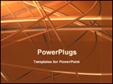 PowerPoint Template - graphical abstract orange background
