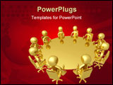 PowerPoint Template - Computer generated image with clipping path. Meeting.