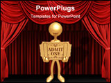PowerPoint Template - A Concept And Presentation Figure In 3D Vector