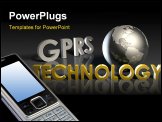 PowerPoint Template - GPRS Mobile Technology Abstract as a Concept