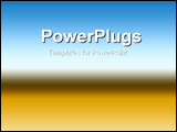 PowerPoint Template - Sky-blue and yellow gradient