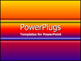 PowerPoint Template - Deep purple  orange and red gradient