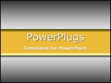 PowerPoint Template - Warm yellow and grey gradient