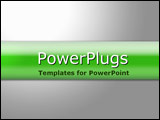 PowerPoint Template - Bright green and grey gradient