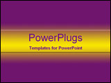 PowerPoint Template - Bright yellow and deep purple gradient