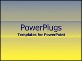 PowerPoint Template - Greyish blue and yellow gradient