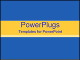 PowerPoint Template - Bright blue and yellow gradient