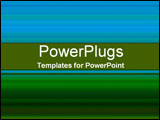 PowerPoint Template - Bright blue and dark green gradient