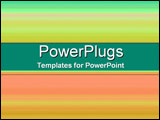 PowerPoint Template - Dark green and orange gradient