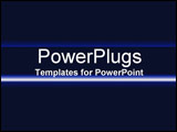 PowerPoint Template - Light blue lines on dark blue