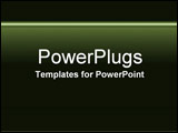 PowerPoint Template - Light green lines on dark green