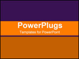 PowerPoint Template - Warm orange and deep blue gradient