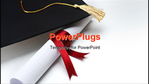 PowerPoint Template - Grad hat and Diploma