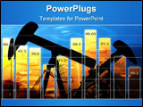 PowerPoint Template - Business diagram shows change of the prices for oil