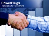 PowerPoint Template - Handshake with graph in background